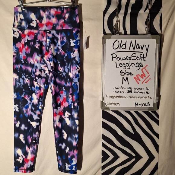 Old Navy Pants - NWOT Old Navy PowerSoft Leggings - Multicolor Medium